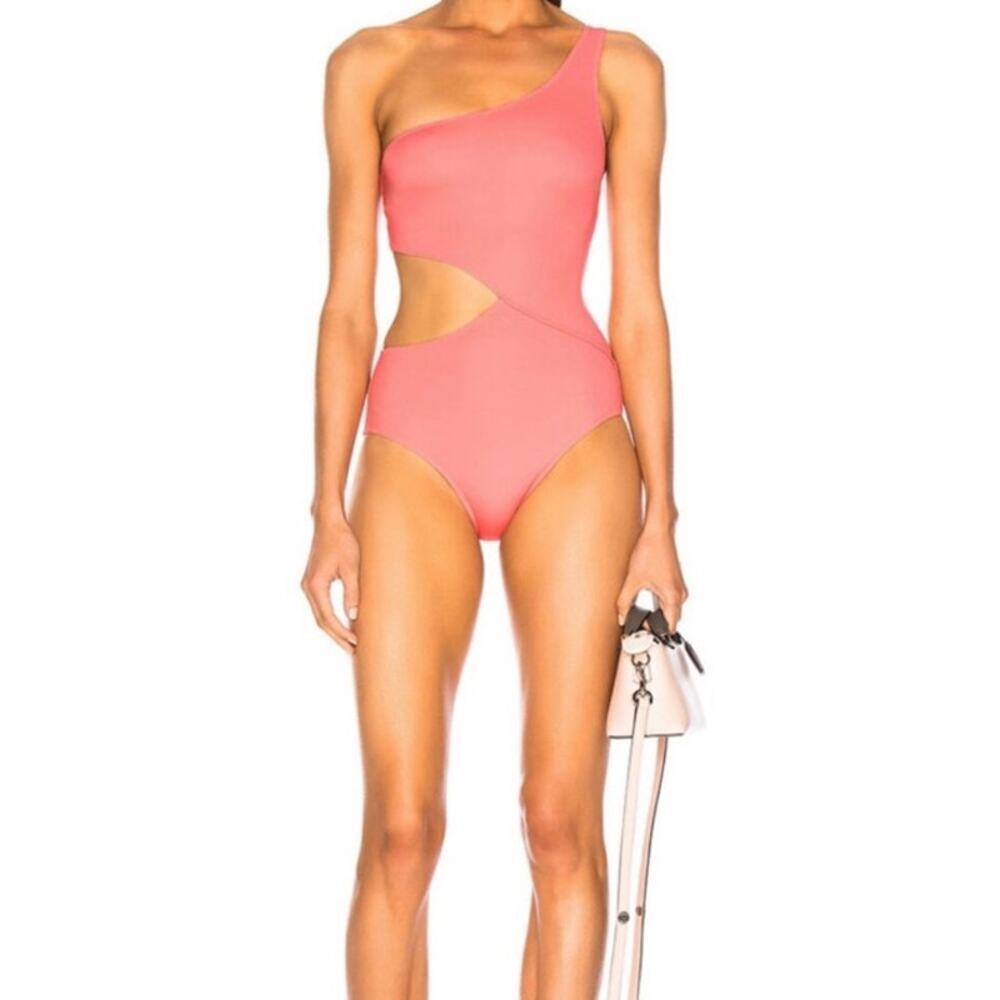 NWT Solid & Striped Claudia Cut Out One Piece Size Large